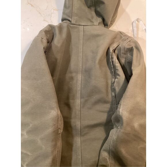 SOLD SOLD Carhartt Womens Sierra Jacket Sz M Sherpa Lining Olive Moss Vintage - Picture 11 of 11
